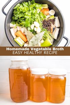 homemade vegetable broth is the best way to use it for healthy meals and drinks