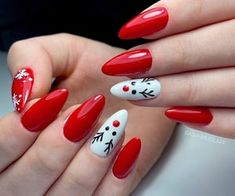 Red Christmas Nails, Winter Nails Acrylic, Christmas Gel Nails, Cute Gel Nails, Christmas Nails Acrylic, Nail Swag, Short Acrylic Nails Designs, Festival Nails, Xmas Nails