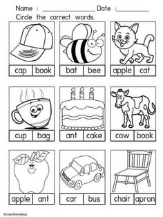 worksheet for beginning and ending sounds with pictures to help students learn how to use them