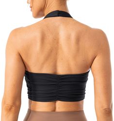 PRICES MAY VARY. THE FIT: Light support for A - C cup size, hits above natural waist THE FEEL: Super stretchy and brushed soft, weightless, second skin feel FEATURES: Halter neck and pleated strapless back, built in shelf bra with removable pads PERFORMANCE: Breathable n sweat-wicking, supportive n high-coverage, low-friction BEST FOR: Yoga, Pilates, gym, workout, weight lifting, back day This sports bra features halter neck, pleated strapless back, a great way to show off your shoulders without Pilates Gym, Gym Bra, Solo Costume, Crop Bra, Halter Bra, Lounge Lingerie, Women Halter, Back Day, Crop Top Bra