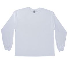 Create a warm and comfortable fashion trend with White Adult Long Sleeve T-Shirt. This garment boasts a solid color, crew neck style, and sleeves that boast a ribbed cuff to ward away the cold. You can wear it as-is or personalize it with your own embellishments such as fabric paint, rhinestones, iron-on designs, and more. Be comfortable and stylish!     Details:   Size: 2XL  Content: 100% Cotton  Care: Machine Wash, Cold; Do Not Bleach; Tumble Dry, Low; Do Not Iron; Do Not Dry Clean. Sporty Long Sleeve T-shirt For Spring, Basic White Long Sleeve Crew Neck Top, White Long Sleeve T-shirt For Fall, Plain Long Sleeve Tops For Streetwear, Oversized Plain T-shirt For Fall, Casual Long Sleeve Cotton T-shirt, Casual Long Sleeve T-shirt For Winter, White Relaxed Fit Plain Top, Classic Long Sleeve T-shirt For Spring