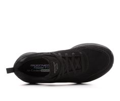 Synthetic nubuck upper with Relaxed Fit® design and fabric lining, Lace-up closure for a secure fit, Approx. 1 1/2 inch lifted height, Classic round toe, Cushioned Air-Cooled Memory Foam® insole with fabric lining, Sculpted foam midsole and durable outsole, Skechers® branding details | Women's Skechers 149318 D'Lux Walker Walking Shoes in Black Size 10 Sports Lace-up Walking Shoes With Cushioned Footbed, Lace-up Walking Shoes With Cushioned Footbed For Hiking, Ankle-high Synthetic Walking Shoes With Cushioned Footbed, Cushioned Slip-on Walking Shoes For Hiking, Black Non-slip Walking Shoes For Hiking, Hiking Shoes Women, Walking Shoes Women, Shoe Carnival, Walking Shoes