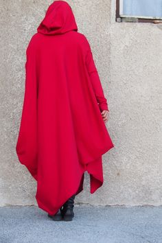 Red Maxi Cardigan, Hooded Cardigan, Red Cotton Coat, Women Maxi Hoodie Elegant, stylish and very comfortable it fits great with almost any look . This model is wearing size L / 160 cm Your order will be finished in not more than a week after purchasing. Standard shipping takes about 10-20 business days or less, for EU - 5 - 7 days. Please, note that all clothing orders are made to order after they are purchased. I hope you will enjoy taking a look at my other work. The list will be growing in th Red Oversized Hoodie Outerwear, Red Hooded Fall Cardigan, Red Oversized Hooded Outerwear, Oversized Red Long Sleeve Cardigan, Asymmetrical Coat, Maxi Cardigan, Red Maxi, Cotton Coat, Hooded Cardigan