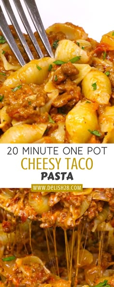 the pasta dish is loaded with cheese, sauce and other toppings to make it easier for