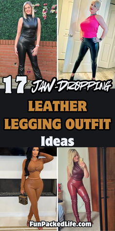 Get inspired with 17 jaw-dropping leather legging outfit ideas! From casual chic to bold night-out looks, these styles will turn heads. Tap for more style tips! Legging Outfit, Leather Leggings Outfit, Leather Legging, Leather Leggings, Outfits With Leggings, Casual Chic, Tap