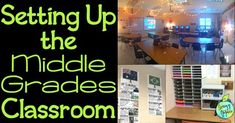 the middle grade classroom has several tables and chairs