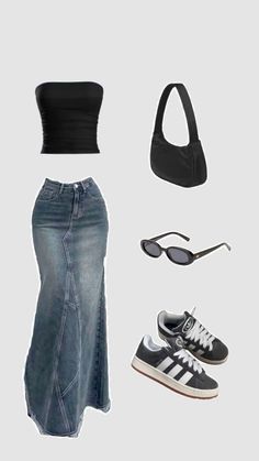 Everyday Outfits Skirts, Acubi Skirt Outfit, Bottom Hourglass Outfits, Square Body Shape Outfits, Outfit Ideas Female, A Prom Dress, Prom Queen, Fishtail Skirt, Outfit Inspo Casual