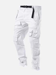 Buy the X1 Cargo Pants in BLACKTAILOR. Free worldwide shipping. Shop now at BLACKTAILOR. White Cargo Pants, African Dresses Men, Navy Camo, Casual Cargo Pants, Pants White, Pocket Belt, Low Waisted, African Dress, Flap Pocket