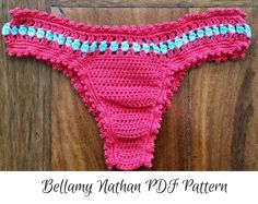 Crochet Bikini Bottom Pattern Cristal  Crochet Pdf Pattern