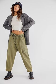 Bay To Breakers Pants | Free People Slouchy Pants, Boxing Shorts, Utility Pockets, Denim Overalls, Boho Women, New Tops, Unisex Style, Boho Outfits, New Outfits