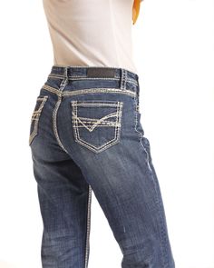 Mid Rise Trousers Rock & Roll Denim Jeans for Women are extra comfortable. Whether you're riding your horse, country line dancing in the barn, attending a country music festival or concert, or heading out for a night on the town in Nashville, these jeans are stylish and comfortable. DESCRIPTION 98% Cotton, 2% Spandex Trouser Mid rise 22.5" leg opening 1.75" below waist Dark wash Machine wash cold Color: Navy Fitted Jeans For Rodeo In Summer, Fitted Denim Blue Bottoms For Rodeo, Fitted Western Style Denim Blue Bottoms, Denim Blue Straight Leg Bottoms For Rodeo, Western Style Straight Leg Denim Bottoms, Dark Wash Denim Bottoms For Rodeo, Denim Bottoms For Rodeo In Fall, Western Style Denim Bottoms For Fall, Western Style Denim Blue Jeans For Rodeo