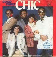 an album cover with the band chic on it