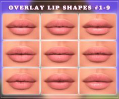 👄 𝐅𝐋𝐔𝐅𝐅𝐘 𝐋𝐈𝐏𝐒 𝐂𝐎𝐋𝐋𝐄𝐂𝐓𝐈𝐎𝐍 👄 | Patreon Fluffy Lips, Female Lips, Sims 4 Cas Mods, Play Sims 4, The Sims 4 Pc