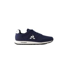 Brand: Le Coq Sportif Gender: Men Type: Sneakers Season: Spring/Summer PRODUCT DETAIL • Color: blue • Pattern: print • Fastening: laces • Sole: rubber • Lining: textile • Size (cm): 3 • Details: -sporty COMPOSITION AND MATERIAL • Composition: -33% synthetic -67% fabric Blue Lace-up Sneakers With Logo Print, Casual Running Shoes With Logo Print For Streetwear, Urban Blue Sneakers For Jogging, Navy Low-top Casual Running Shoes, Casual Navy Low-top Running Shoes, Navy Casual Low-top Running Shoes, Navy Casual Sneakers For Jogging, Casual Running Shoes With Logo Print, Urban Blue Sneakers For Running