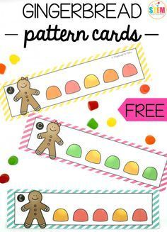 gingerbread pattern cards with free printables to make them look like they are made out of candy