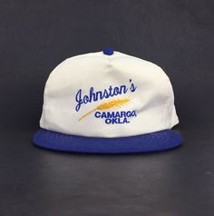 Jonston's Seed Baseball Cap Pre-owned. Good condition Color: White cap / Blue brim Adjustable snapback -Men's Size 30-day return policy White Caps, Hats Snapback, Trucker Cap, Baseball Cap, Caps Hats, Return Policy, Accessories Hats, Grain, Color White