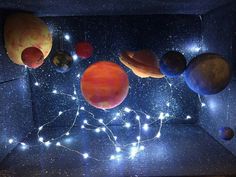 the solar system with all its planets on display