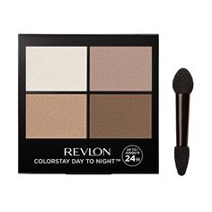 Revlon’s #1 powder eyeshadow palette is better than ever and lasts longer. Now with an enhanced buttery-soft feel and true color payoff. Updated day-to-night transitional shades build and blend for soft and chic to bold and dramatic eyeshadow looks. Modern powder-cream hybrid formula wears up to 24 hours. Featuring 9 quad palettes in neutral, romantic and bold tones, including 4 bestsellers and 5 never-seen-before shade palettes. Whatever your day looks like, these palettes have you covered. One Revlon Eyeshadow Palette, Dramatic Eyeshadow, Revlon Eyeshadow, Revlon Makeup, Eyeshadow Quad, American Crew, Shimmer Eyeshadow, Revlon Colorstay, Cream Eyeshadow