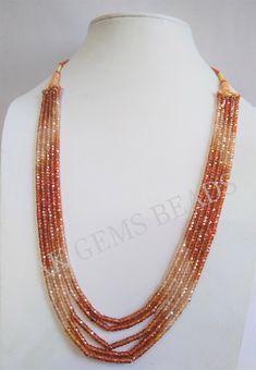 PRODUCT DETAILS: AAA Shapian Brown and Orange Shaded Cubic Zirconia Faceted Rondelle Beaded Gemstone Jewelry Necklace For Woman Stone Name :- Cubic Zirconia ( Shapian Brown And Orange ) Bead Size :- 3mm Length :- 13 to 15 Inches Bead Shape :- Rondelle Bead Type :- Faceted Quality :- AAA (Excellent) Treatment :- Natural 2. NECKLACE LENGTHS :- 1st Strands :- 13 Inches 2nd Strands :- 13.5 Inches 3rd Strands :- 14 Inches 4th Strands :- 14.5 inches 5th Strands :- 15 inches More Fine Shop Gemstones Ge Brown Beaded Necklace, Gemstone Beads Wholesale, Brown And Orange, Semi Precious Jewelry, Gemstone Beaded Necklace, Wear Necklaces, Cz Necklace, Cz Jewelry, Girls Necklaces