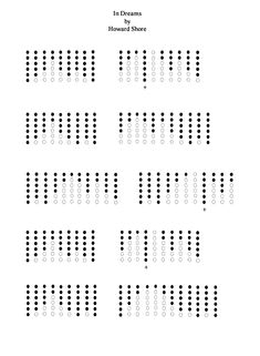 the numbers are arranged in rows and dots