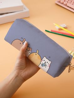 Cat School Supplies, Stationary Accessories, School Pencil Case, Kawaii School Supplies