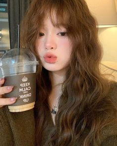 Korean Hair Color Ideas, Kore Ulzzang, Girl Pfps, Unique Looks, Korean Hair, New Hair Colors, Orange Hair