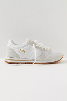 Gola Daytona Sneakers | Free People Women’s Neutral Sneakers, Casual Professional Outfits Women, Sneakers For Work, Gola Sneakers, City Sneakers, Fall Sneakers, White Tennis Shoes, Casual Professional, Shoe Ideas