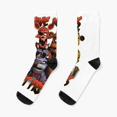 Super soft all-over printed knit socks with extra cushioning in the sole. Suitable for men and women. Clothing,Gender-Neutral Adult Clothing,Tops & Tees,T-shirts,90s Vintage Shirt,Freddy Fazbear Shirt,Movie,Kids Birthday Shirt,Video Game Shirt,shirts for men,FNAF Homage,FNAF Shirt,gaming shirt,Fnaf Family Shirt,birthday party shirt,FNAF Vintage,FNAF Tee Clothing,Gender-Neutral Adult Clothing,Tops & Tees,T-shirts,Graphic Tees,Five Nights,At Freddy's Movie,FNAF,FNAF shirt,Freddy Bear,FNAF Homage,F Freddy Movie, Kids Birthday Shirt, Video Game Shirt, Shirt Video, Kids Birthday Shirts, Shirts Graphic, Freddy Fazbear, Birthday Party Shirt, Gaming Shirt