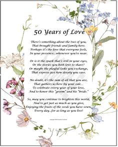 the poem for 50 years of love