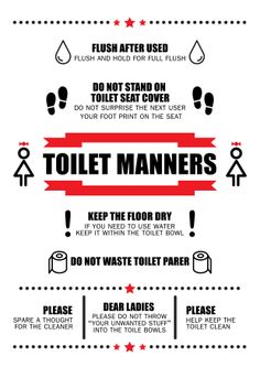 the instructions for how to clean your toilet