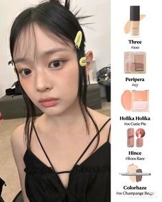 #hanni #newjeans #makeup #makeuptutorial #makeupinspo Kpop Ideas, Asian Makeup Looks, Makeup Korean