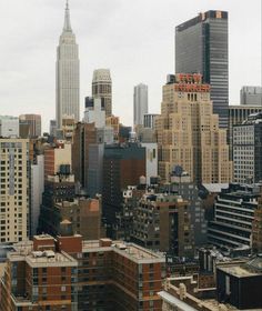 the city is full of tall buildings and skyscrapers