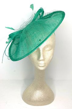 Fuchsia and Kelly Green Fascinator, – The Hat Hive High Tea Wedding, Tea Wedding, Green Fascinator, Sinamay Fascinator, Breeders Cup, Satin Headband, Kentucky Derby, High Tea, Kelly Green