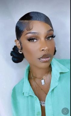 Updo Hairstyles Black Women Natural Hair, Donut Hairstyles For Black Women, Slick Back Bubble Ponytail, Ninja Bun With Braiding Hair, Slick Back Space Buns, How To Do Low Space Buns, Natural Bun Hairstyles For Black Women, Unique Natural Hairstyles, Buns For Short Hair