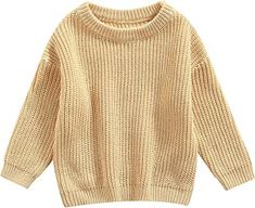 Amazon.com : sweaters for toddler girls Winter Warm Outfits, Boys Knit Sweaters, Girls Turtleneck, Kids Winter Outfits, Cute Crewneck, Toddler Sweater, Puff Long Sleeves