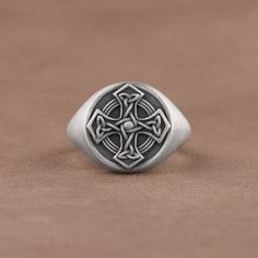 Celtic Cross Mens Pinky Ring, Handmade Celtic Knot Triquetra Engraved Mythological Jewelry, 925 Sterling Silver High-End Ring, Unique Rings Made of 925 silver and handcrafted by hand, this ring is not only an accessory piece that complements your daily elegance, but also has details that will reflect your character and style. It is also a great gift to give to your loved ones on their special days. At SavisSilver, we always give importance to the satisfaction of our customers, we recommend you t Mens Pinky Ring, Mens Crosses, Celtic Cross, Gifts For My Wife, Pinky Ring, Ring Unique, Celtic Knot, Ring Handmade, Unique Rings