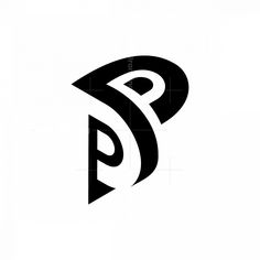 the letter p is made up of black and white letters