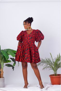 From casual to elegant, these African print outfits are perfect for adding a splash of color and style to your summer look. Explore these unique and bold designs! 😍🌞 #AfricanPrintOutfits #SummerFashion #ColorfulStyle Puff Sleeve Short Dress, African Print Blouse, Flared Shirt, African Party Dresses, Valentine Collection, African Print Maxi Skirt, Flare Shirt, African Print Clothing, African Wedding Dress