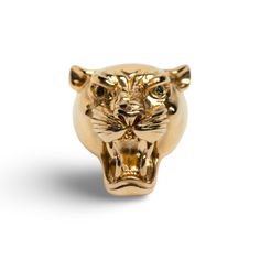 Maximus Panther Ring You know we love our movies! This majestic ring was named after the character Maximus in the movie Gladiator. This gorgeously detailed beast has simulated emerald green eyes. One size fits most. Details Stainless steel with gold plating. Gold Maximus has simulated emeralds in eyes. Black Maximus has clear crystal eyes.   Jewelry Care Can be worn in the shower, pool, ocean and she's sweat proof! To clean your gold plated jewelry at home, use a non-abrasive jewelry cleaner that is safe for plated parts or a mild soap and water. Use a soft cloth to clean the item carefully. Vanessa Simmons, Emerald Green Eyes, Eyes Jewelry, Halo Jewelry, Panther Ring, Crystal Eyes, Miami Swim Week, Eyes Black, Gold N