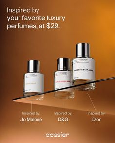 Dossier Perfumes, the fair alternative to luxury perfumes from only $29 in 2022 | Luxury perfume, Perfume, Perfume bottles Desain Quilling, Perfume Packaging, Luxury Cosmetics, Best Perfume, Linen Spray, Makeup Photography, Luxury Perfume