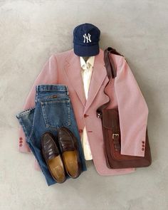 Pink Aesthetic Classy, Blazer Pink, Paris Mode, Cool Outfits For Men, Vintage Pieces