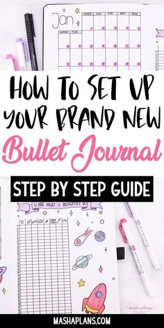 New Bullet Journal, Journal For Beginners, How To Bullet Journal, Bullet Journal For Beginners, Bullet Journal Set Up, To Do Planner, Bullet Journal Setup