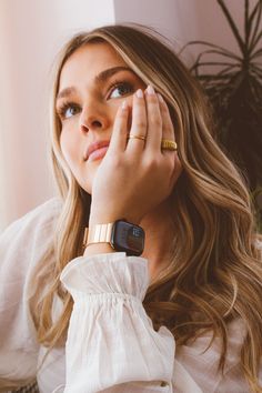 Magnetic Rose Gold Watch Band | ANDI Magnetic Rose, Gold Watch Band, Magnetic Watch, Cute Apple Watch Bands, Rose Gold Apple Watch, Fancy Watches, Light Rose, Saddle Brown, Rose Lights