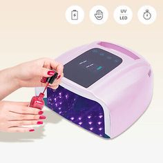 ad eBay - Cordless Wireless Rechargeable LED UV Nail Lamp For Gel Polish Light Dryer 96W - Buy Now, click the link (eBay) Nail Polish Dryer, Dry Nails Fast, Become Beautiful, Uv Nail Polish, Home Nail Salon, Uv Nail Lamp, Space Capsule, Uv Nails, Nail Lamp