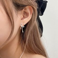 Ear Piercings Coquette, 2nd Ear Piercing, 2 Ear Piercings, Coquette Earrings, Double Pierced Earrings, Minimalist Ear Piercings, Second Ear Piercing, Ear Piercing Studs, Women Christmas Gifts