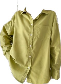 Something Something, Avocado Green, Oversized Fits, Green Color, Collar Style, Front Pocket, Button Downs, Avocado, Collage