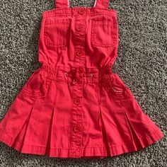 Pumpkin Patch Brand Toddler Dress,Size 4,With Tag ,Never Used,Color Red Red Summer Dresses For Playwear, Casual Red Dress For Playwear, Cotton Playtime Dress With Pockets, Red Spring Playtime Dresses, Red Cotton Dress For Playtime, Baby Girl Pumpkin Patch Outfit, Red Summer Playwear Dress, Toddler Girl Pumpkin Patch Outfit, Red Sleeveless Playwear Dress