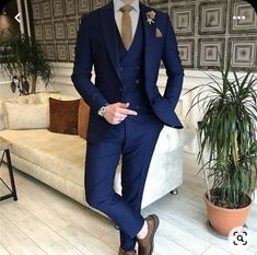 Terno Slim Fit, Woolen Suit, Dark Blue Suit, Blue Suit Wedding, Classy Suits