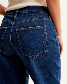 Elevate your denim collection with the Abercrombie & Fitch Women's Curve Love Low Rise Baggy Jean, tailored to flatter with a thoughtful design. This pair is a must-have for those who value both style and comfort.

- Size: 31 LONG
- Color: Dark with Raw Hem
- Material: Pocket Bag - Polyester, Cotton Blend
- Gender: Female
- Features: 8.5” low rise, relaxed at waist and hips, baggy full-length leg, raw hem finish
- Additional Details: Curve Love fit reduces waist gap, offering extra room through Low Rise Baggy Jeans, Baggy Jean, Women's Bottoms, Love Jeans, Low Rise Jeans, Pocket Bag, Baggy Jeans, Contemporary Fashion, Casual Wardrobe