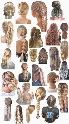 Cute Sporty Hairstyles, Easy Hairstyles For Thick Hair, Pool Hairstyle Ideas, Hair Inspiration Long, Short Homecoming Hair, Cute Simple Hairstyles, Growing Out Short Hair Styles, Pool Hairstyles